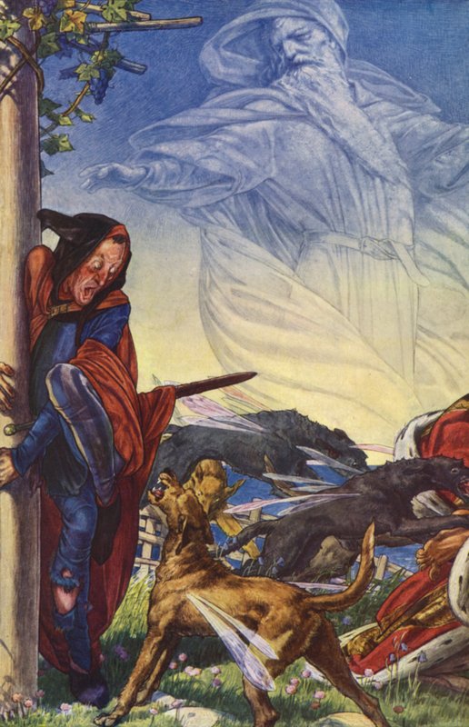 Fırtına, William Shakespeare, IV. Perde, Sahne 1 (renkli taş) by Paul Vincent Woodroffe