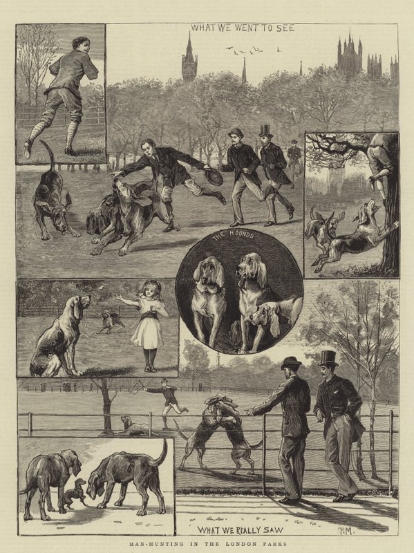 Londra Parklarında İnsan Avı by Percy Macquoid