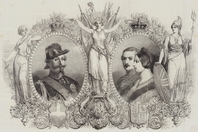 ಸಾರ್ಡಿನಿಯಾ ಟರ್ಕಿಯ ರಾಜನ ಭೇಟಿ by Percy Macquoid