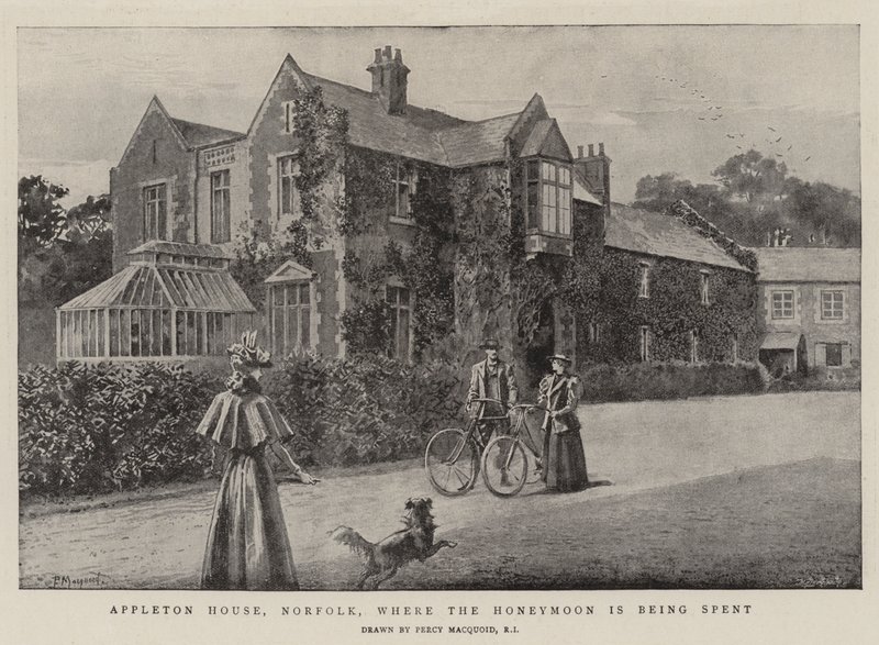 Balayının geçirildiği Appleton House, Norfolk by Percy Macquoid