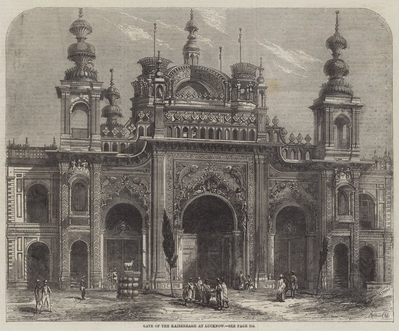 Lucknow'daki Kaiserbagh Kapısı by Percy Macquoid