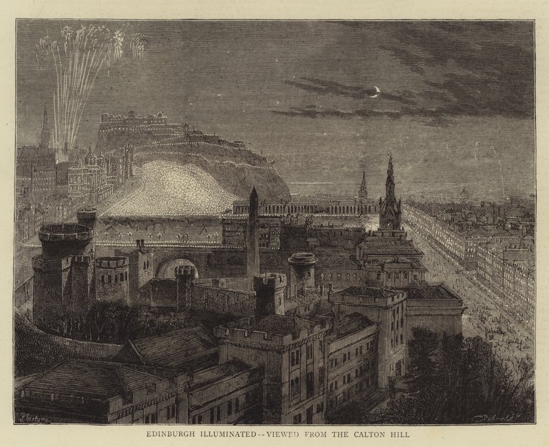 Edinburgh Aydınlatılmış, Calton Tepesi