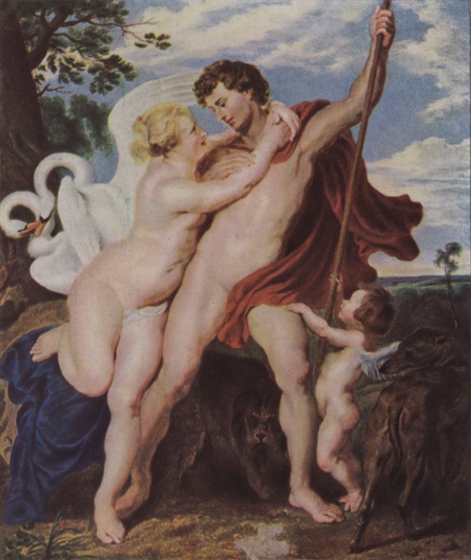Venüs ve Adonis by Peter Paul Rubens