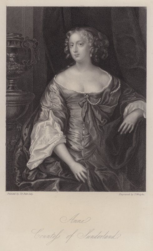 Anne Spencer, Sunderland 3. Kontesi (gravür) by Peter (after) Lely