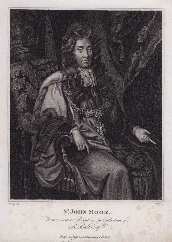 Sir John Moore, İngiliz politikacı, milletvekili ve Londra Belediye Başkanı (gravür) by Peter (after) Lely