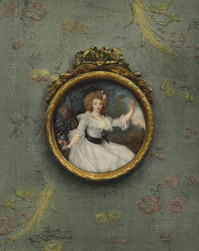 Bilinmeyen bir kadının portresi by Peter Adolf Hall