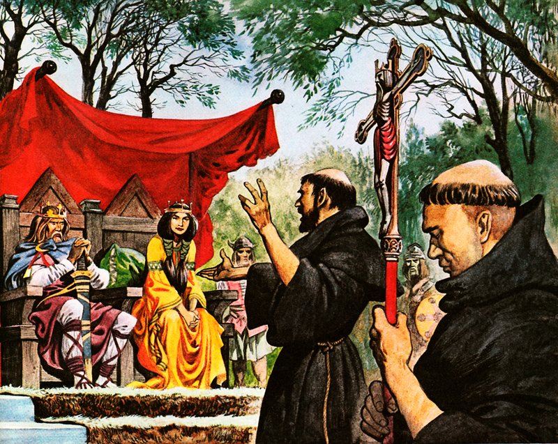 Augustine, Kral Ethelbert