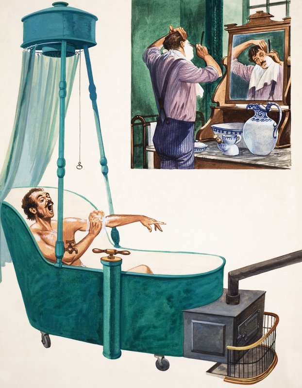 Banyo ve tıraş by Peter Jackson