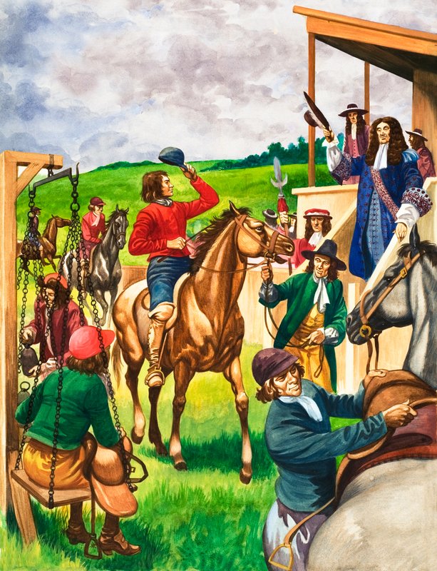 At Yarışını Seven Kral II. Charles by Peter Jackson