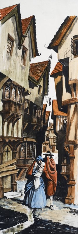Şehirde yürüyen aile by Peter Jackson
