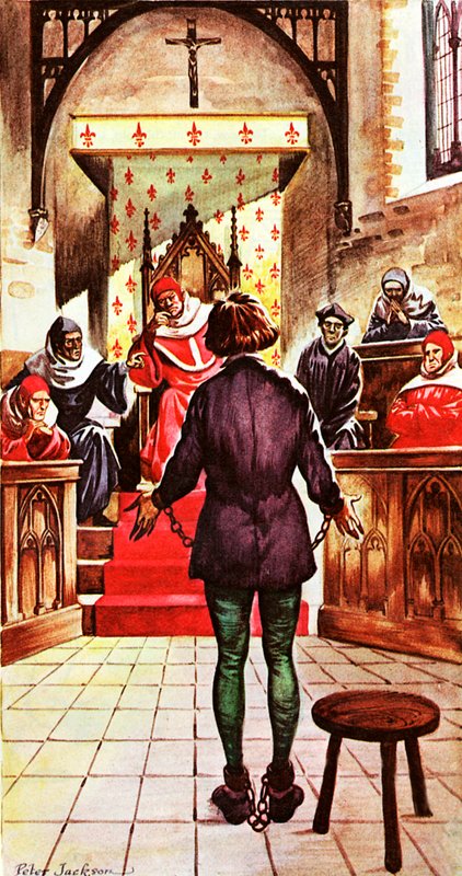 Joan of Arc bir kilise mahkemesi tarafından yargılanıyor by Peter Jackson