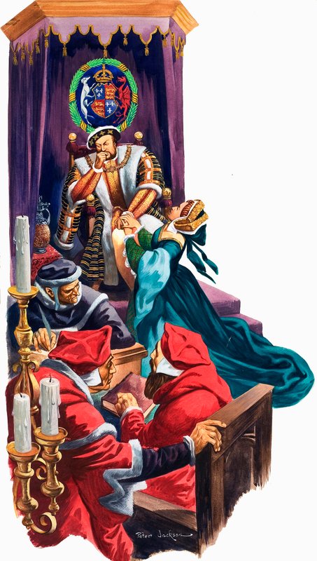 Kral Henry VIII, karısı Aragonlu Catherine