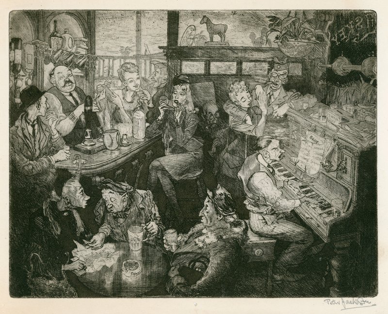 Londra 2. Dünya Savaşı pub sahnesi by Peter Jackson