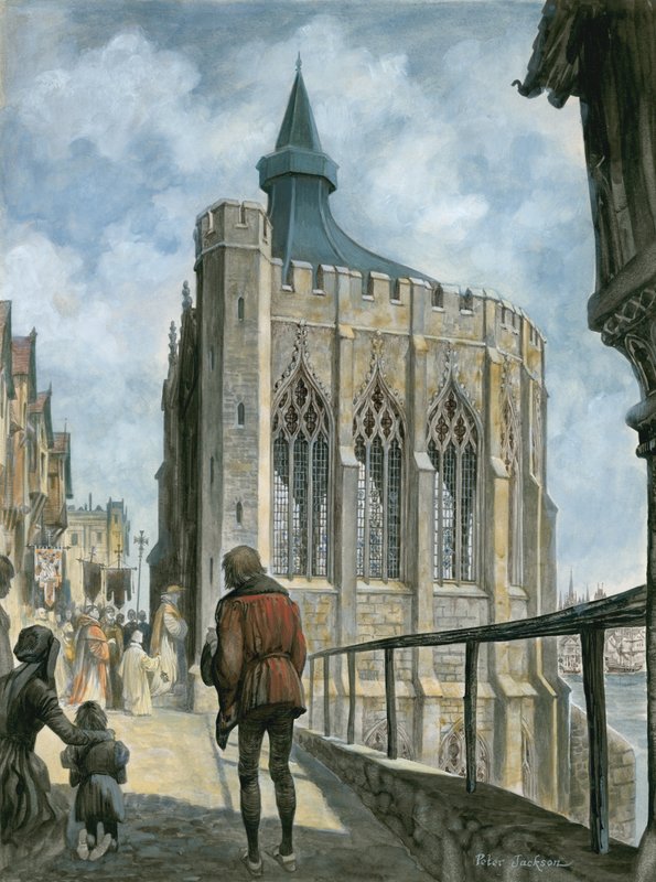 Eski Londra Köprüsü'ndeki St Thomas Şapeli'nin yeniden inşası by Peter Jackson