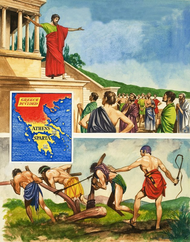 Atina ve Sparta arasındaki rekabet ve savaş by Peter Jackson