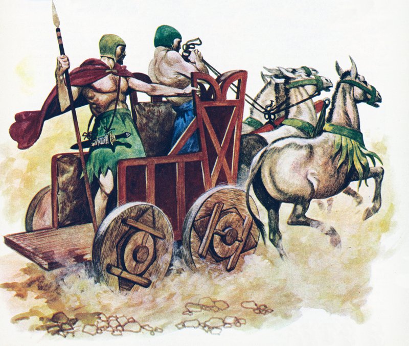 Sümer arabası (renkli taş) by Peter Jackson
