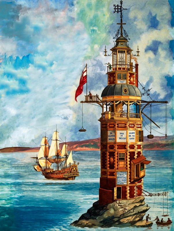 İlk Eddystone Deniz Feneri by Peter Jackson