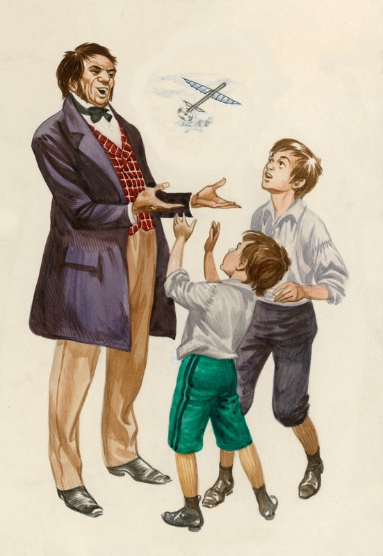 Wright Kardeşler erkek olarak, babaları tarafından oyuncak uçak verildi by Peter Jackson