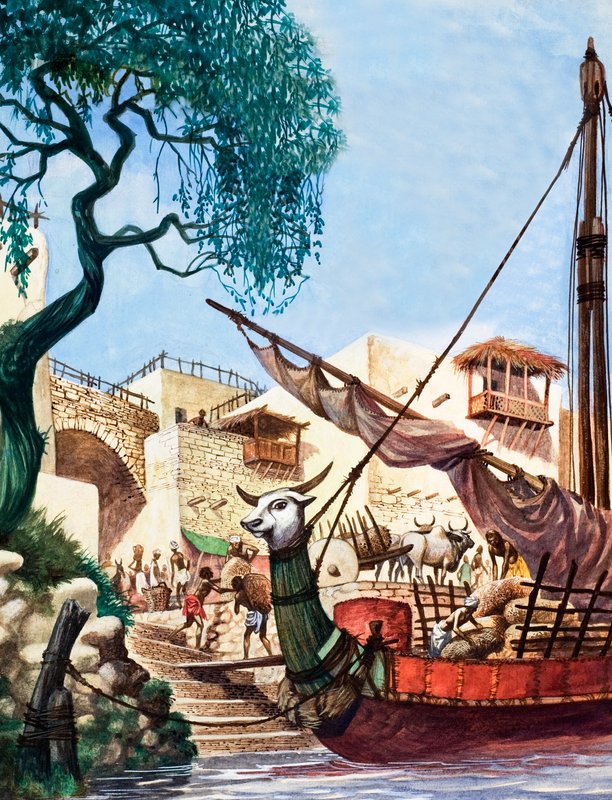 Bir ticaret gemisinin boşaltılması by Peter Jackson