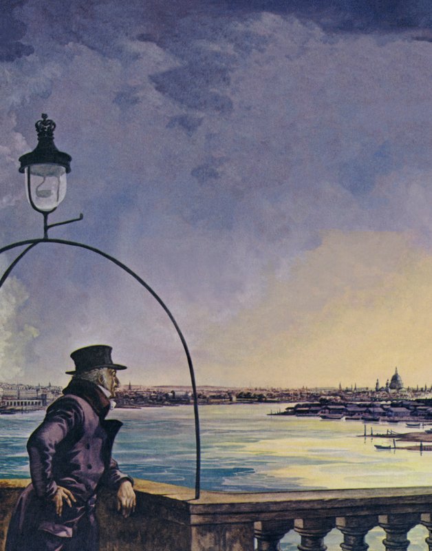 William Wordsworth, Westminster Köprüsü Üzerine (renkli taş) by Peter Jackson