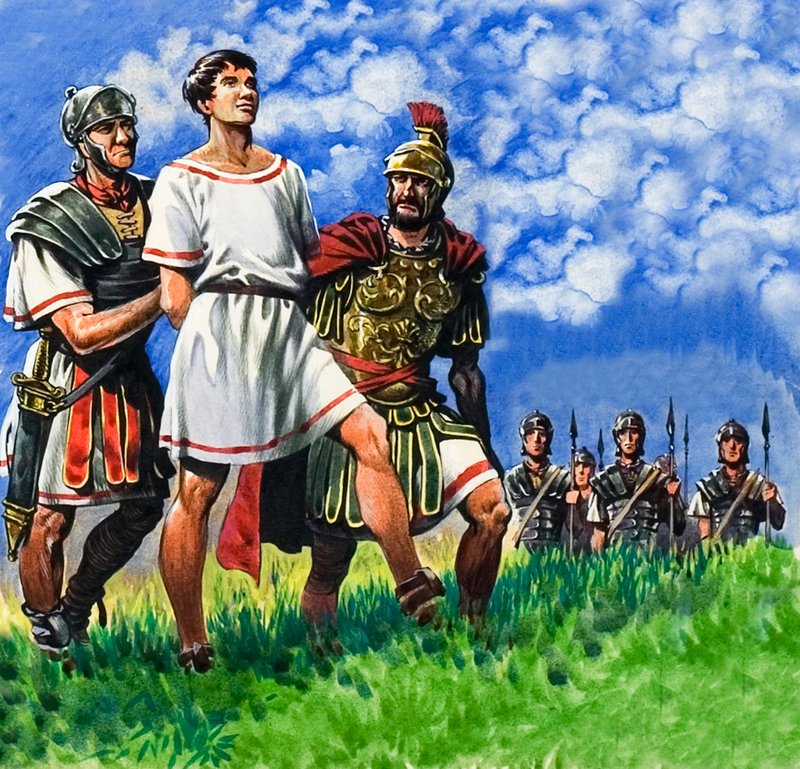 Genç Briton, Roma askerleri tarafından tutuklandı by Peter Jackson