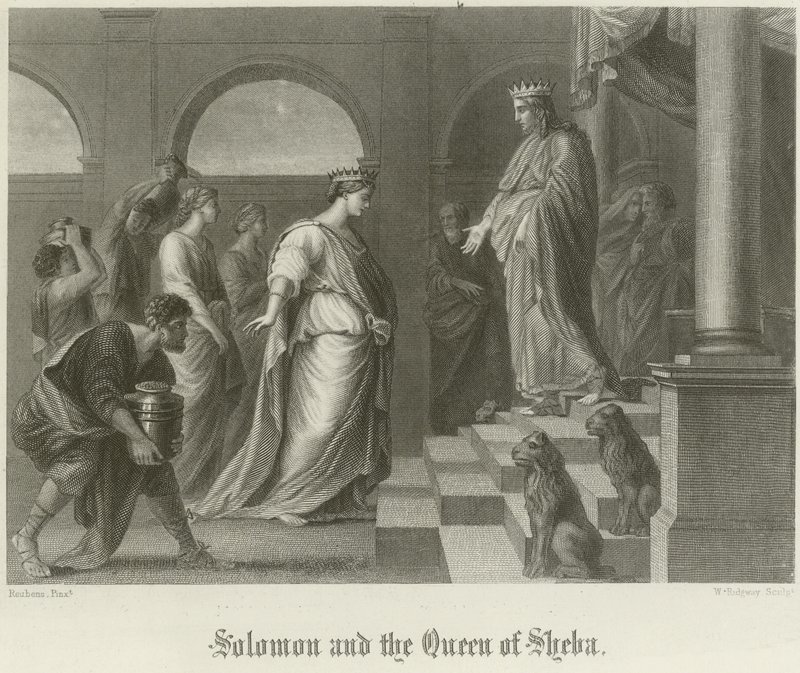 Süleyman ve Saba Kraliçesi by Peter Paul Rubens