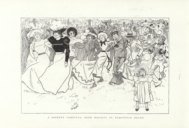 A Cockney Carnival, bank holiday on Hampstead Heath  by Phil May