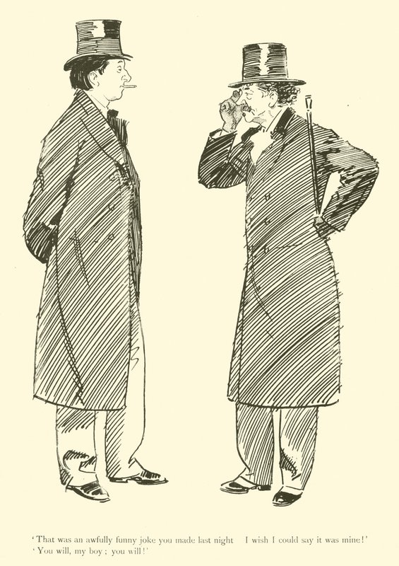 1890'lardan Phil May'in karikatürü (lito) by Phil May