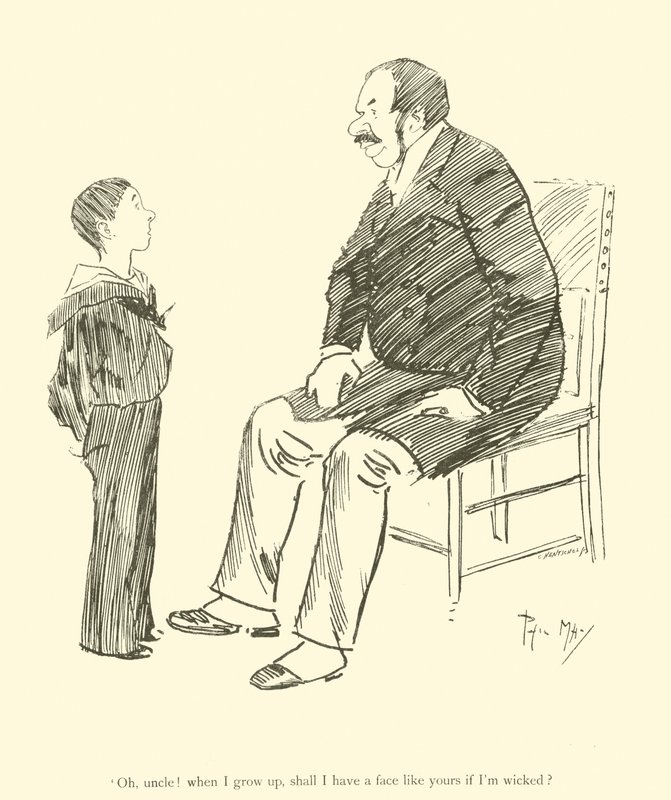 1890'lardan Phil May'in karikatürü (lito) by Phil May
