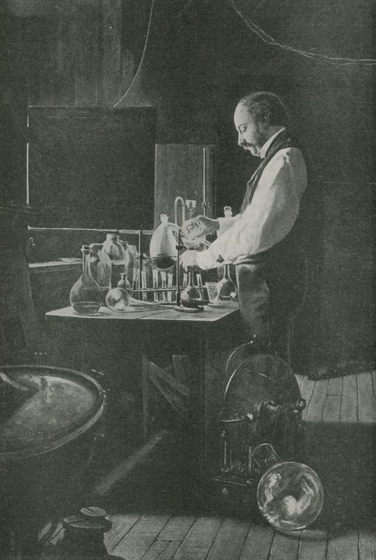 The search for unknown elements  by Philip Burne Jones