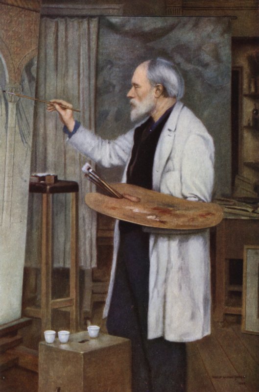 Sir Edward Burne-Jones, oğlu Sir Philip Burne-Jones'un portresinden by Philip Burne Jones