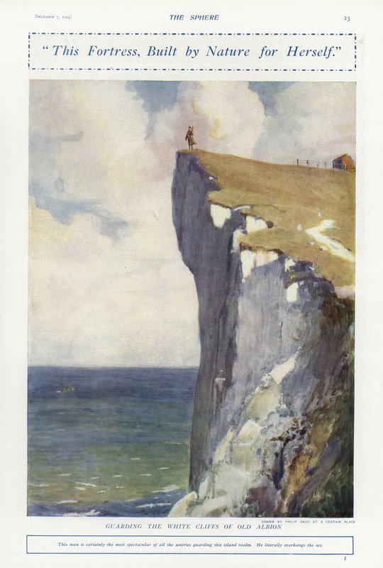 Guarding the White Cliffs of Old Albion, World War I  by Philip Dadd