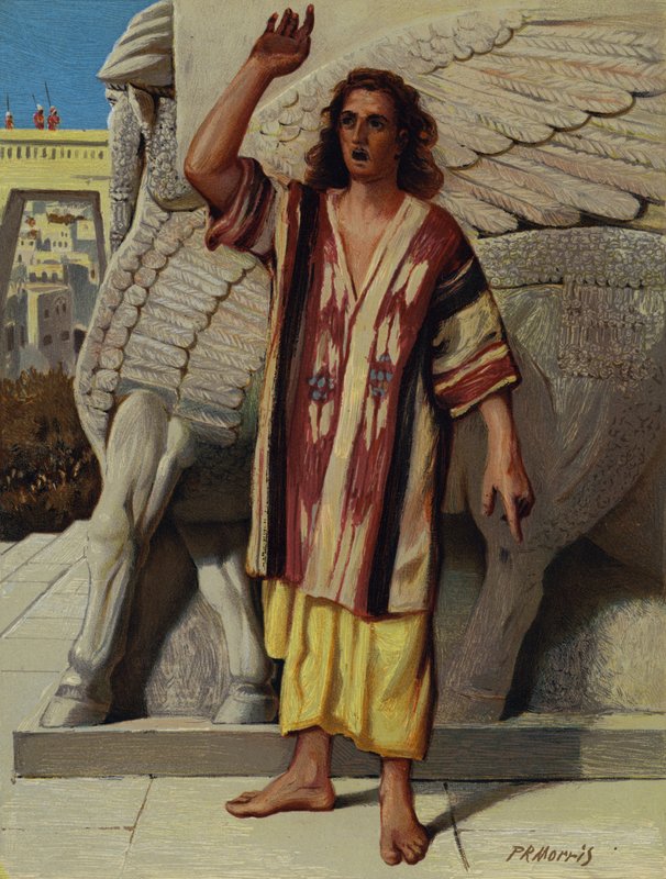 Jonah preaching in Nineveh  by Philip Richard after Morris