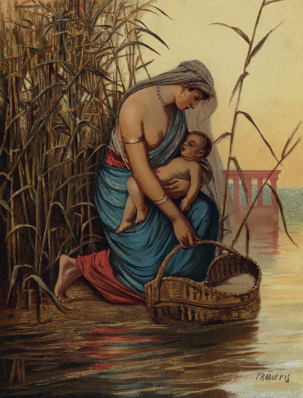 Bebek Musa ve annesi by Philip Richard after Morris