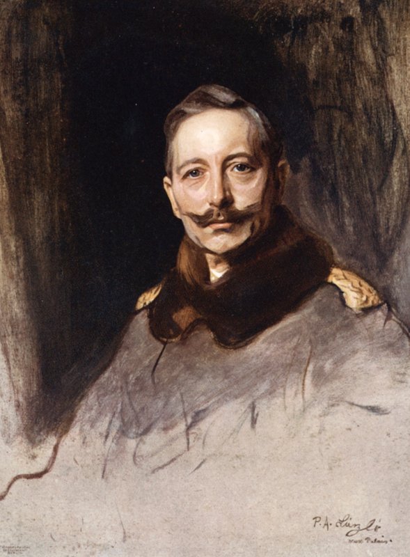 Kaiser Wilhelm II (renkli taş) by Philip Alexius de Laszlo