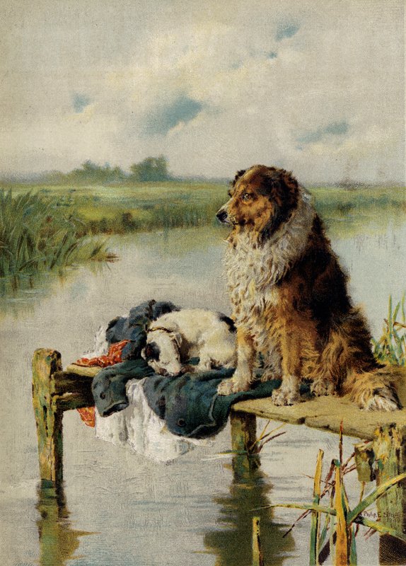 Görev başında (kromolitho) by Philip Eustace Stretton