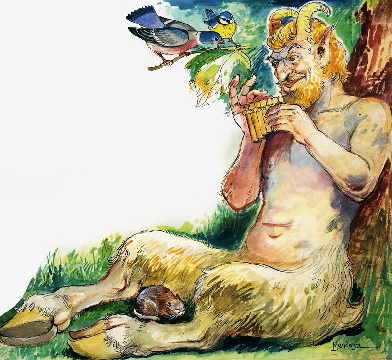Pan, Yunan doğa tanrısı by Philip Mendoza
