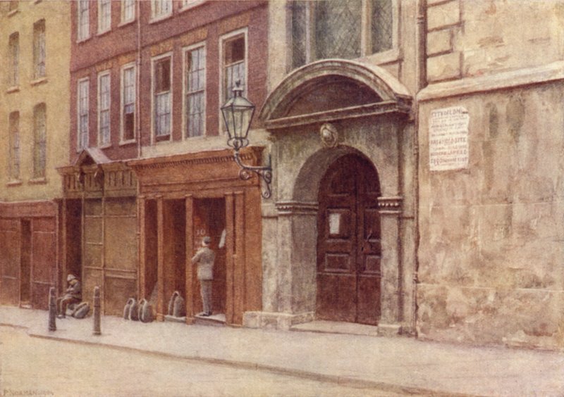 St Georges Kilisesi Kapısı, Botolph Lane, 1904 by Philip Norman