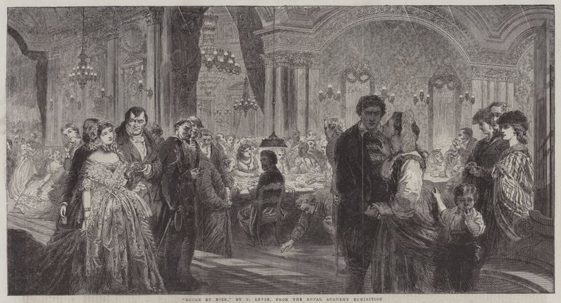 Kırmızı ve Siyah gravür by Phoebus Levin
