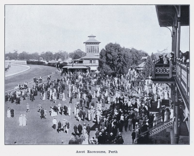 Ascot Hipodromu, Perth (s/b fotoğraf) by Photographer Australian