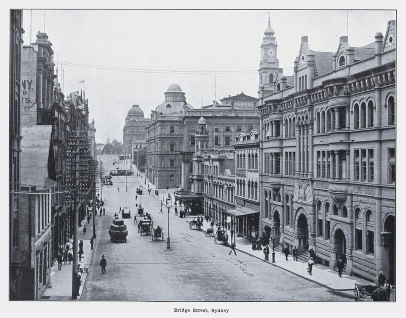 Bridge Street, Sidney (s/b fotoğraf) by Photographer Australian