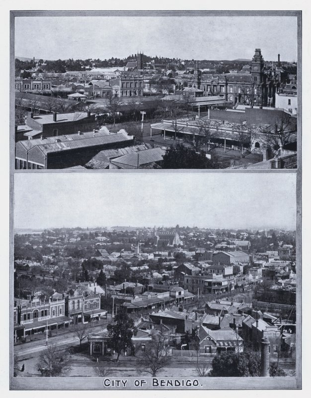 Bendigo Şehri (s/b fotoğraf) by Photographer Australian