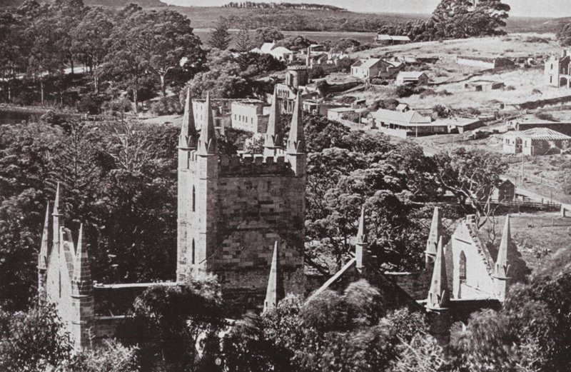 Tarihi Port Arthur, Tazmanya (s/b fotoğraf) by Photographer Australian