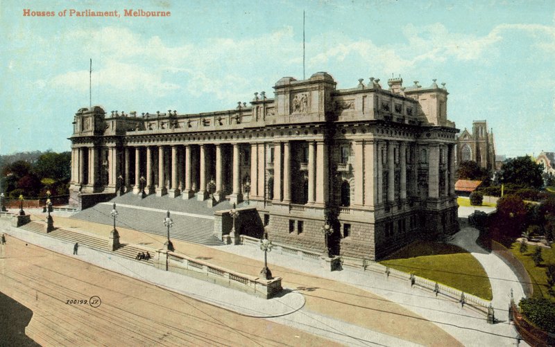 Parlamento Evleri, Melbourne (renkli fotoğraf) by Photographer Australian
