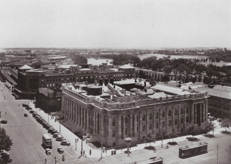 Parlamento Binası, Adelaide, Güney Avustralya (s/b fotoğraf) by Photographer Australian