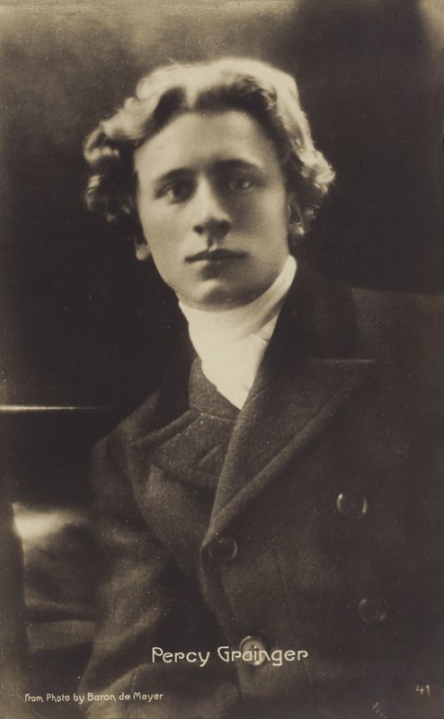 Percy Grainger, Avustralya doğumlu besteci, aranjör ve piyanist (1882-1961) (b/w fotoğraf) by Photographer Australian