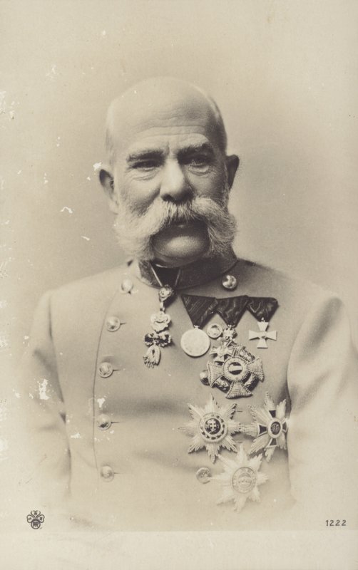 Franz Joseph I (siyah-beyaz fotoğraf) by Photographer Austrian