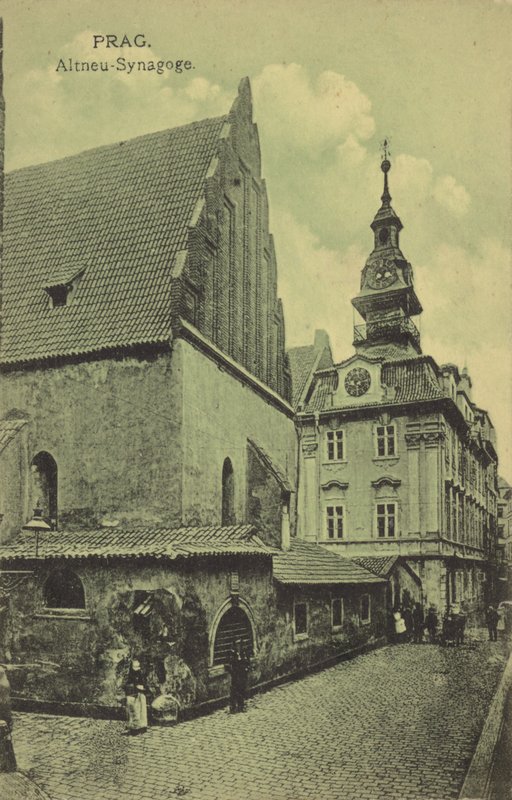 Eski Yeni Sinagog, Prag (b/w fotoğraf) by Photographer Austrian