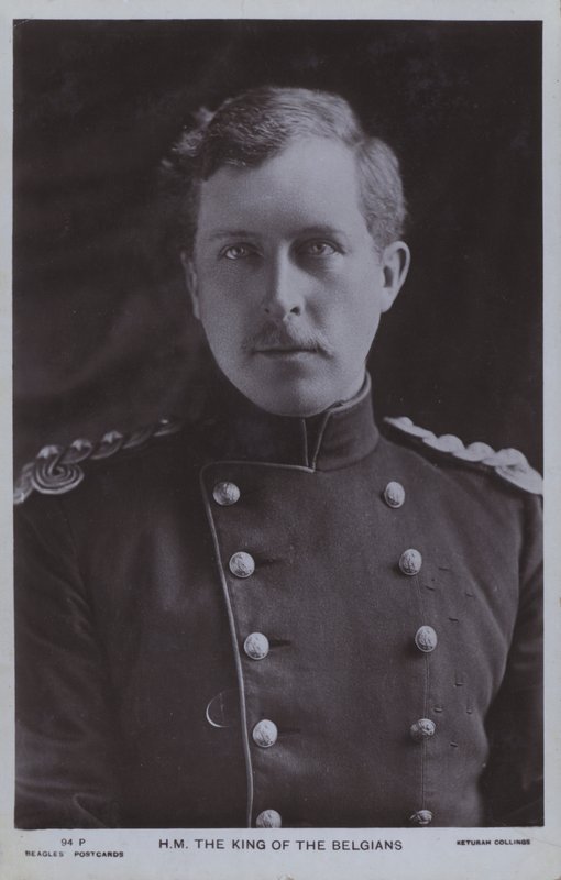 Albert I, Belçika Kralı (s/b fotoğraf) by Photographer Belgian