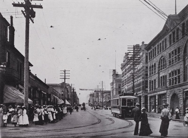 Granville Caddesi, Vancouver (s/b fotoğraf) by Photographer Canadian